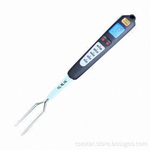 LCD display Barbecue meat thermometer with meat and doness